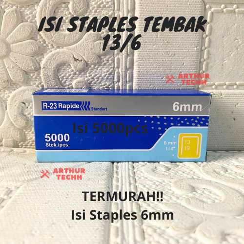 

Isi Staples Stapler Tembak Guntacker Original. 13/6mm (6mm) | Staples Stapler R23 Jok Motor Benz Werkz / Rapide