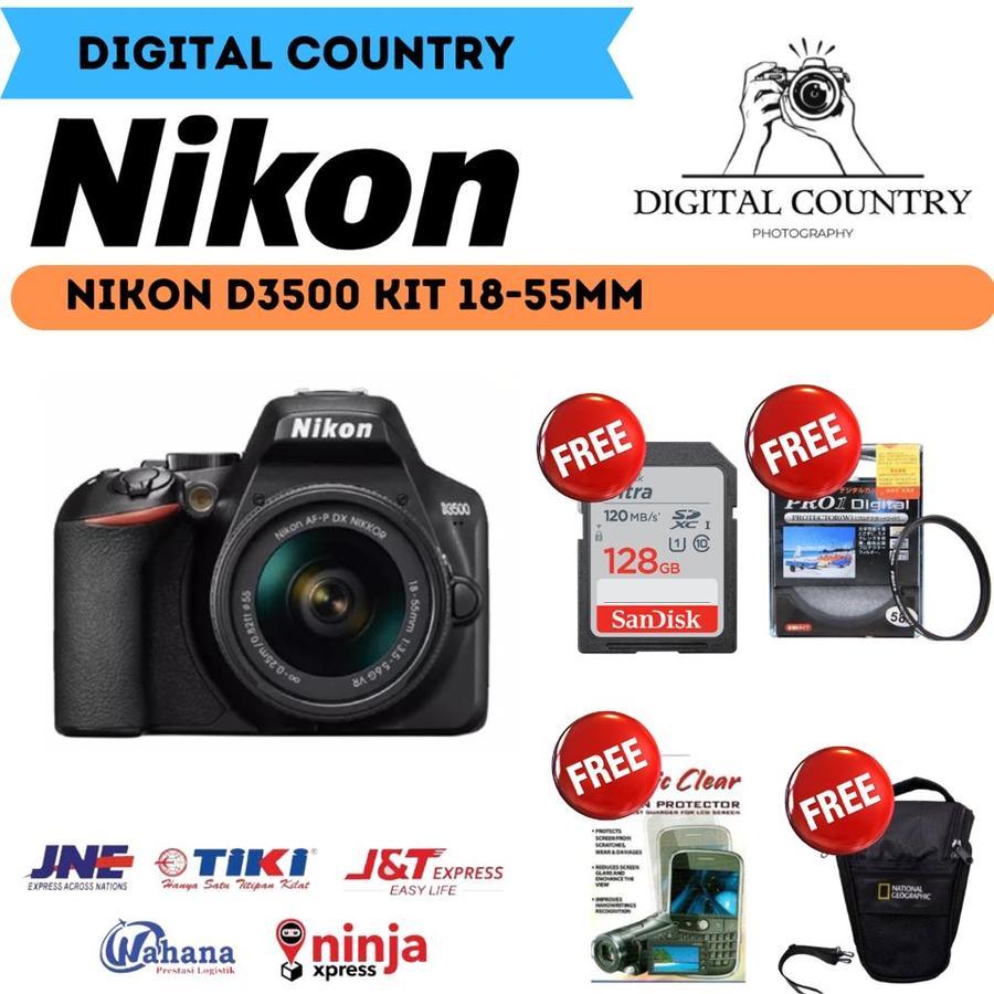 NIKON D3500 KIT 18-55MM / KAMERA NIKON D3500 KIT 18-55MM / NIKON D3500