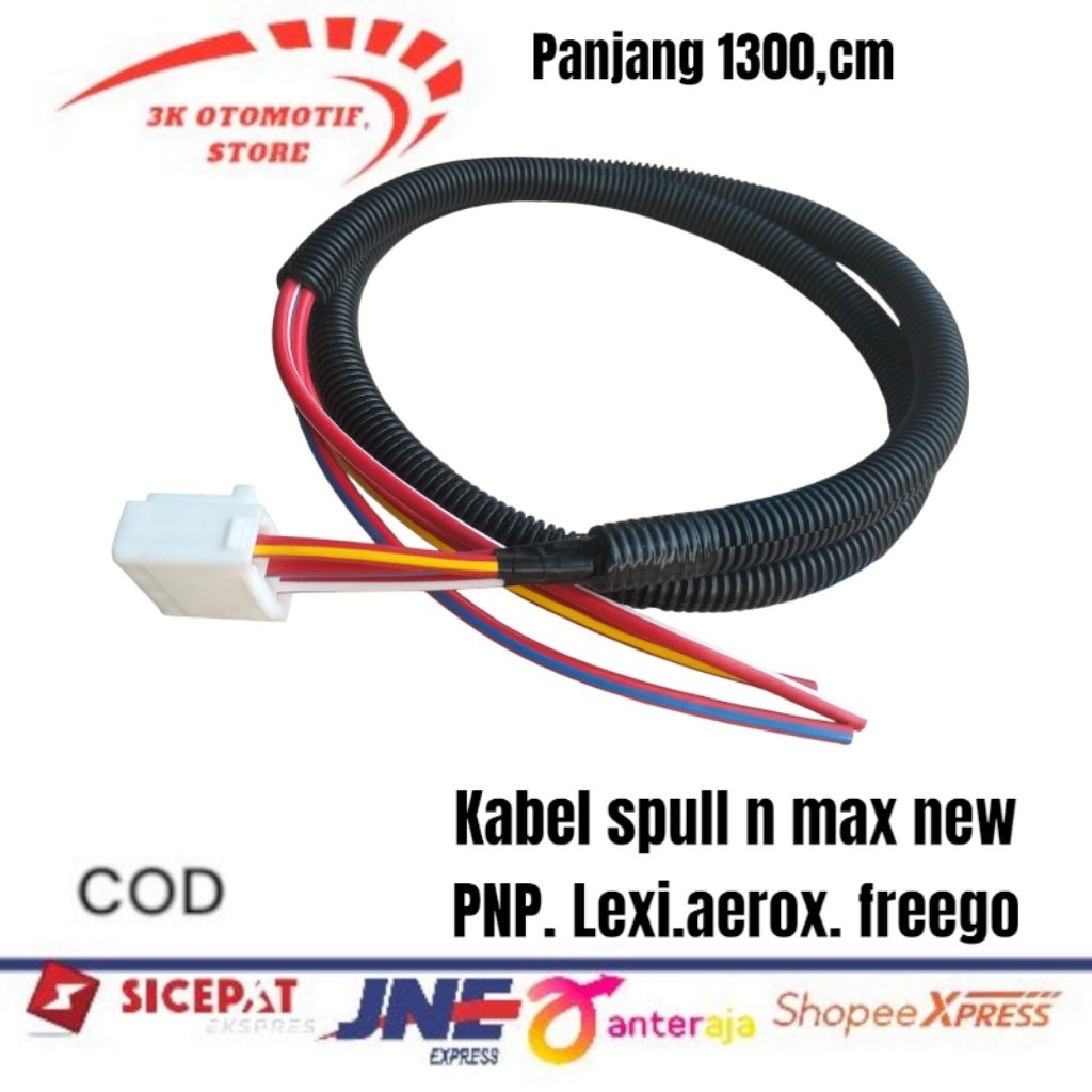 kabel spul nmax new aerox Lexi kabel spul panjang 1300 cm