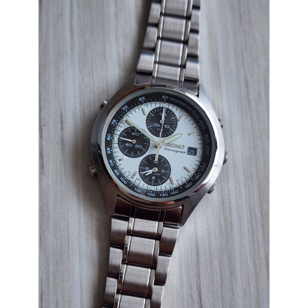 Seiko Panda Quartz Alarm Chronograph 7T32-7C60 RARE