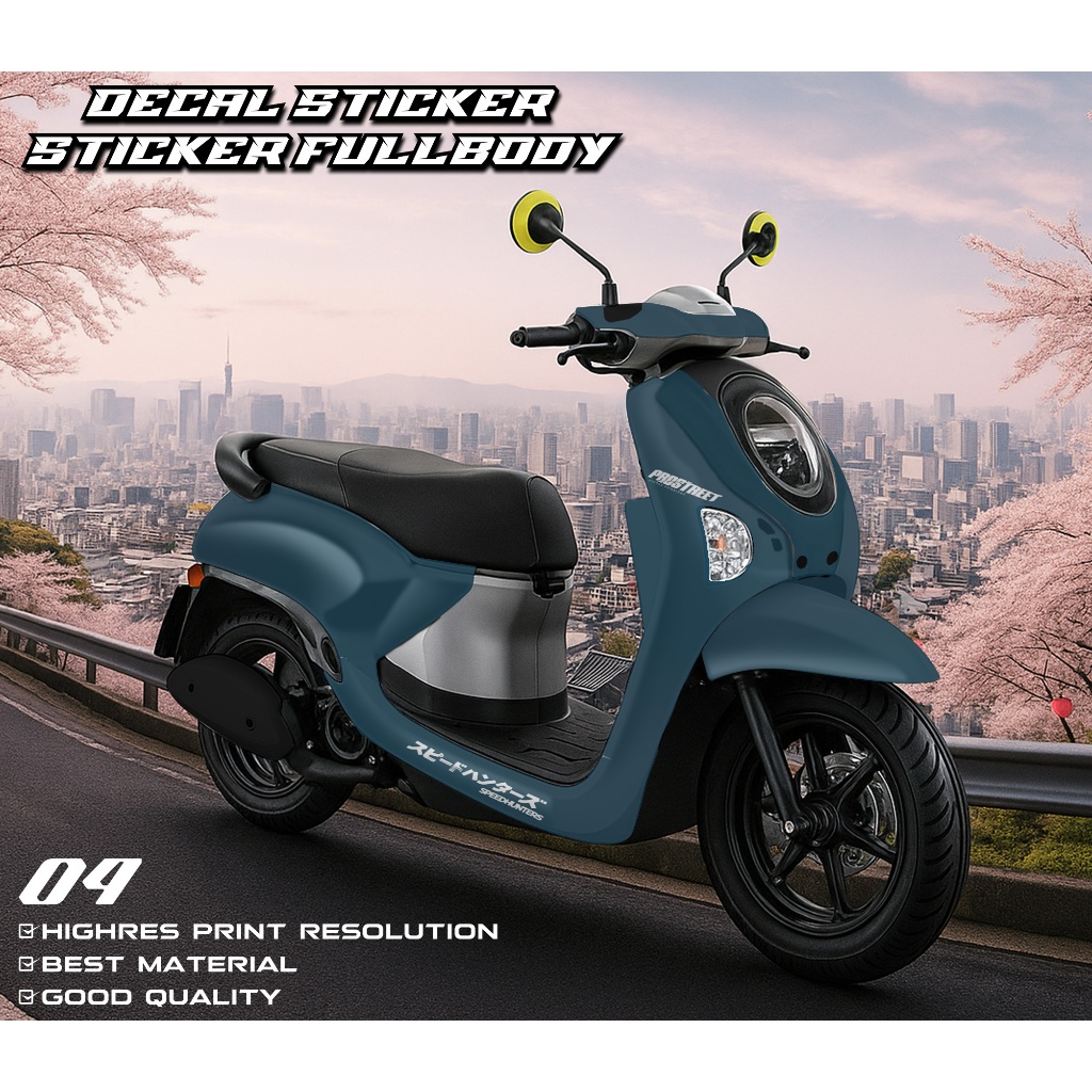 04 Decal Scoopy Full Body 2025 Stiker Scoopy Lagi Viral 2025 Decal Scoopy Full Body 2025 Striping Sc
