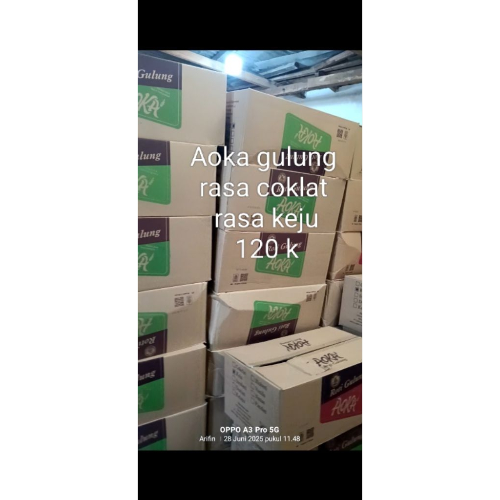 

kue aoka gulung rasa coklat keju