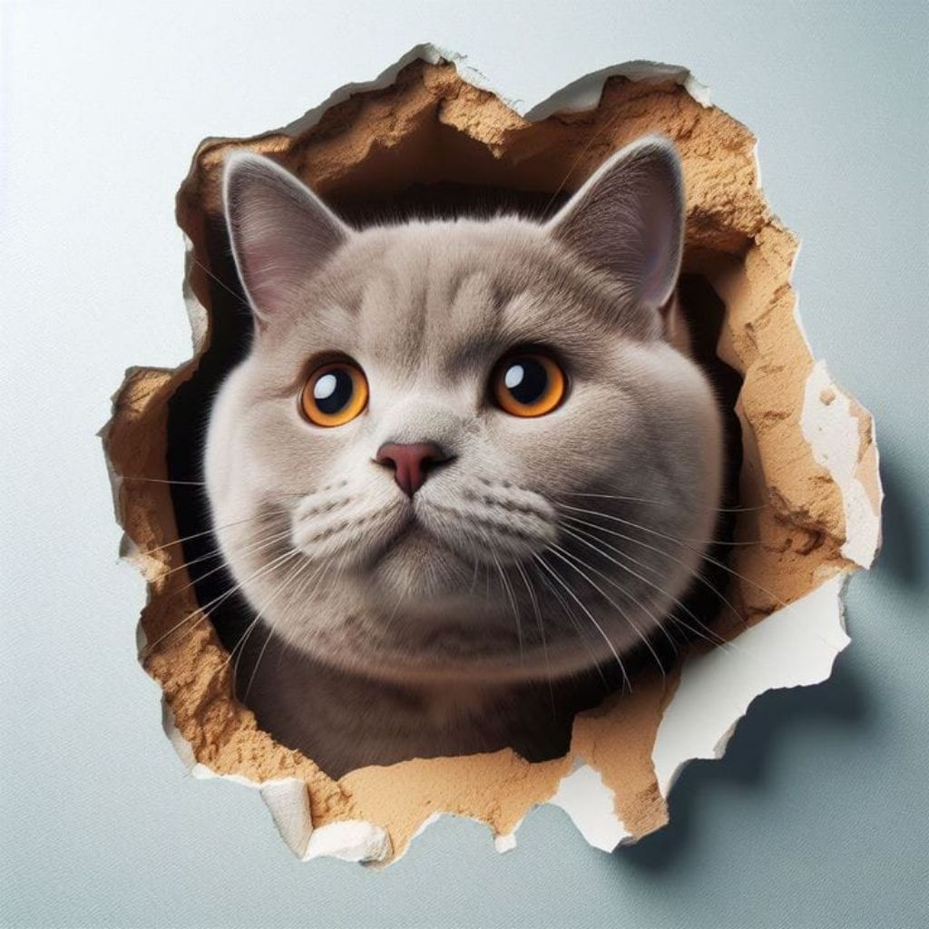 

stiker 3D kucing lucu, stiker print sudah cutting, size 15 x 20 cm, anti air