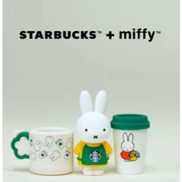 Hiasan Mug Starbucks Miffy on The Cup Mug Clip Miffy Edge Mug Figure Miffy Coffee Cup Taiwan Blind B