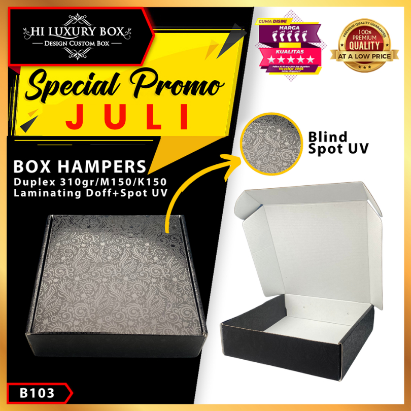 

Box Kado - Mailer Box Spot UV Hitam - Kotak Hadiah Premium - B103