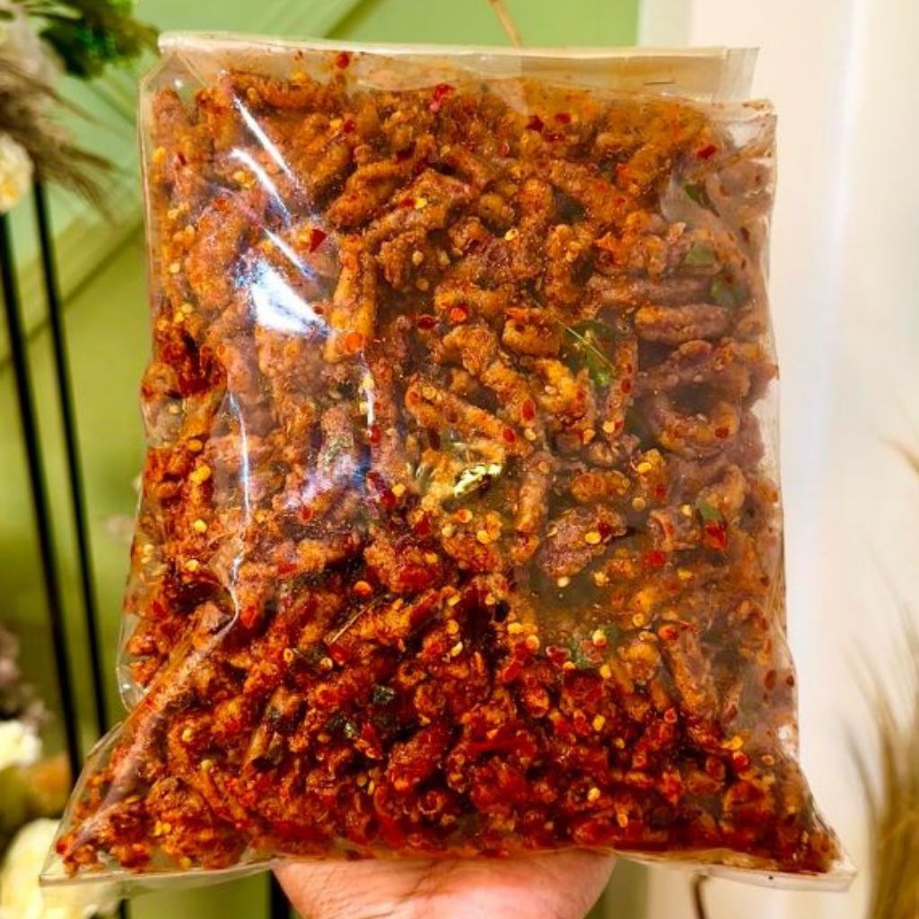 

Usus pedas daun jeruk usus crispy 1kg original daun jeruk pedas usus enak murah