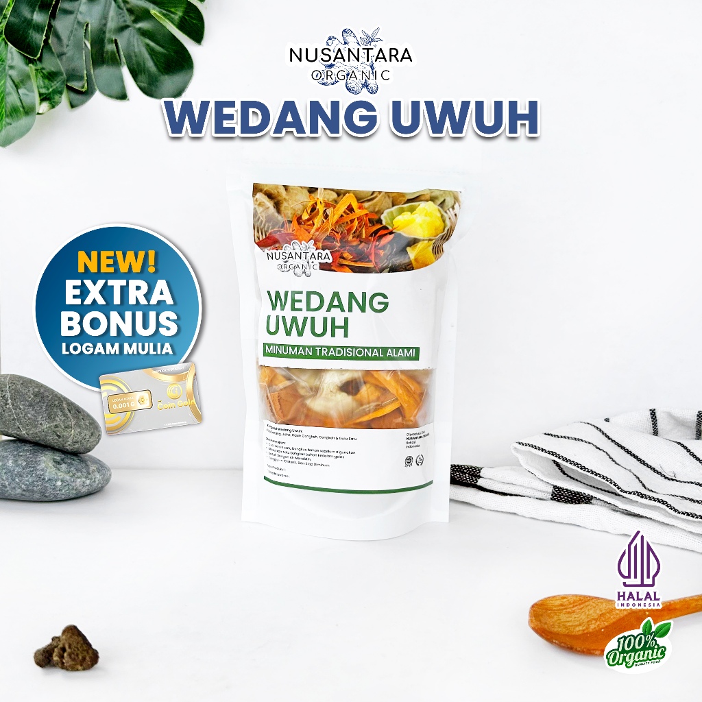 

Nusantara Organic Wedang Uwuh Komplit Rempah Asli Herbal Alami Minuman Seduh Siap Saji
