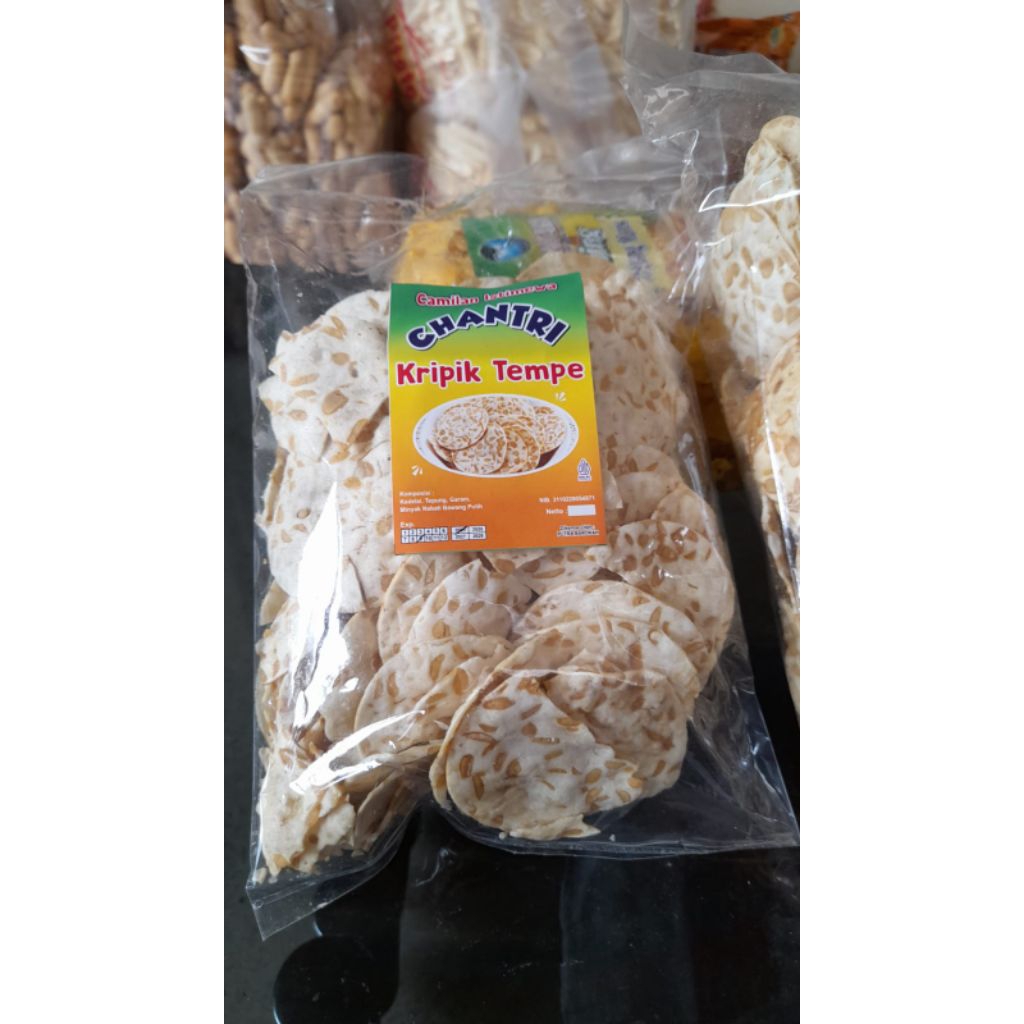 

Kripik Tempe Chantri berat 200 gram