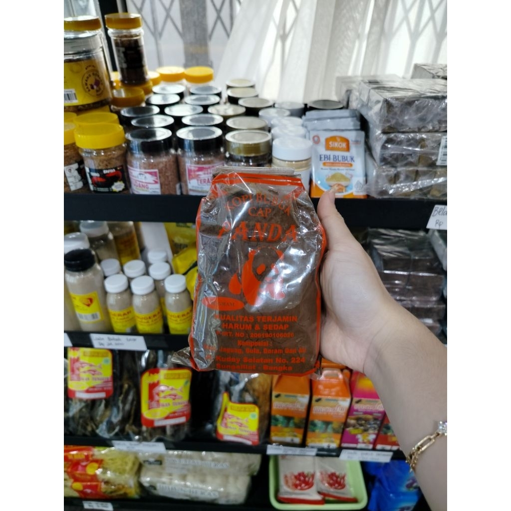 

Kopi bubuk khas Bangka cap Panda, 80gr & 200gr