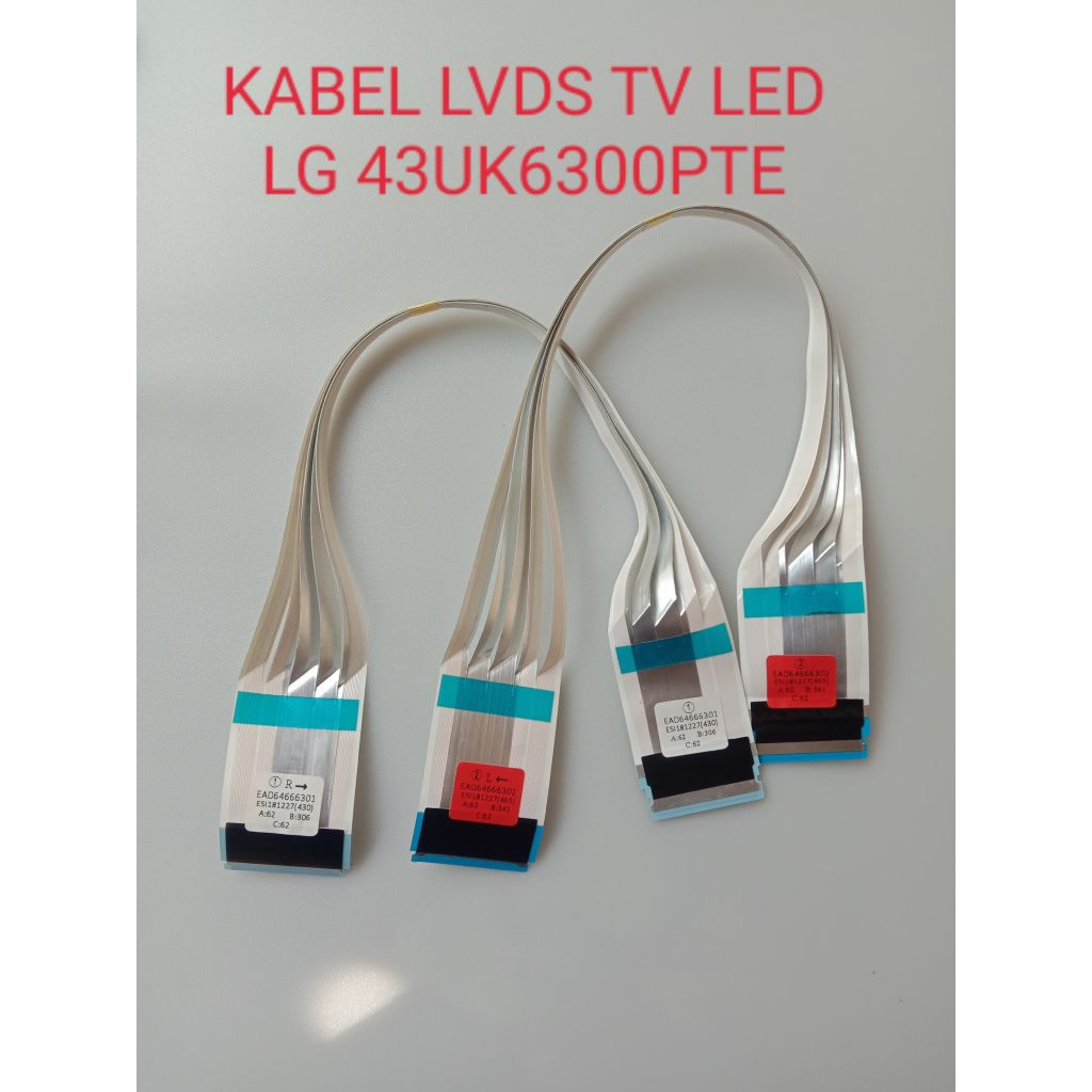 Kabel fleksibel LVDS tv led LG 43UK6300PTE , 43UK6300
