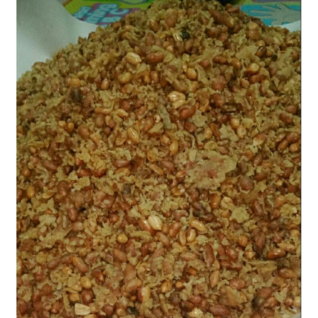 

Remuan peyek bulat kacang tanah