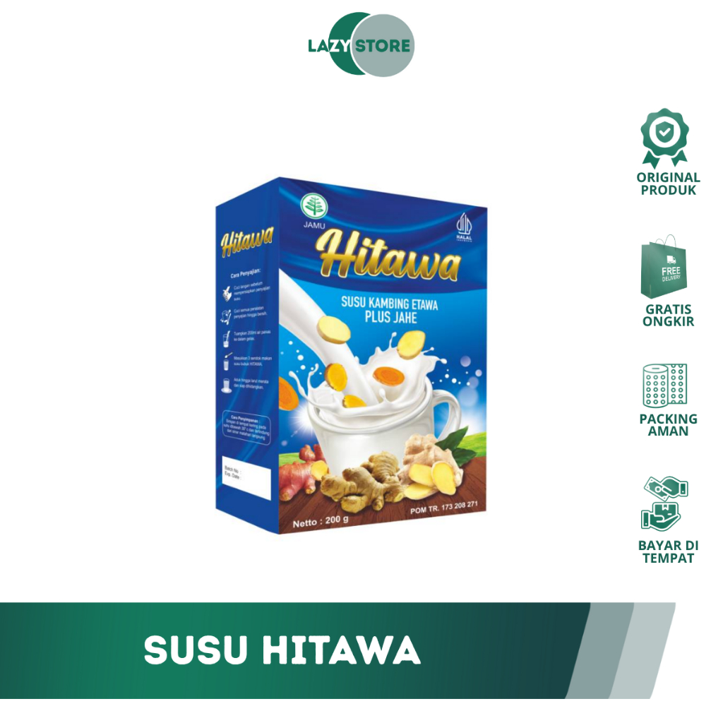 

-HITAWA- SUSU KAMBING ETAWA PLUS JAHE ORIGINAL100% original 100%