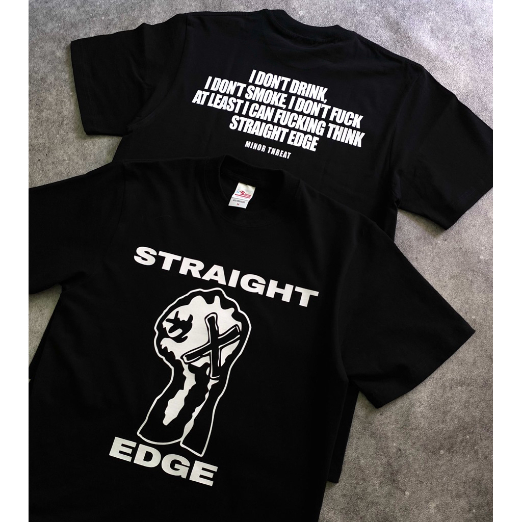 T - SHIRT / KAOS BAND / TS STRAIGHT EDGE | MINOR THREAT | HARDCORE PUNK