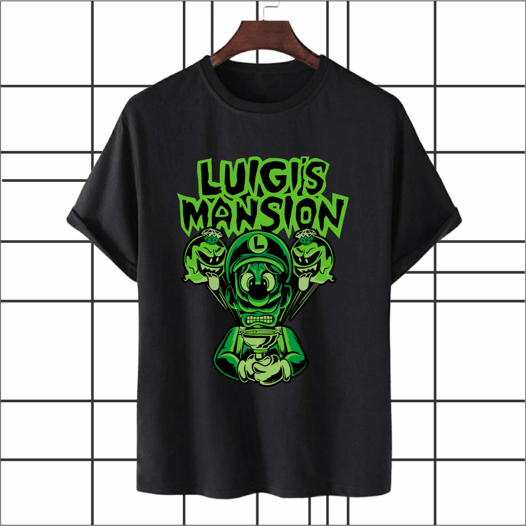 NBSC - Baju Kaos Luigis Mansion / Kaos Distro 100% Katun Combed RJ 013