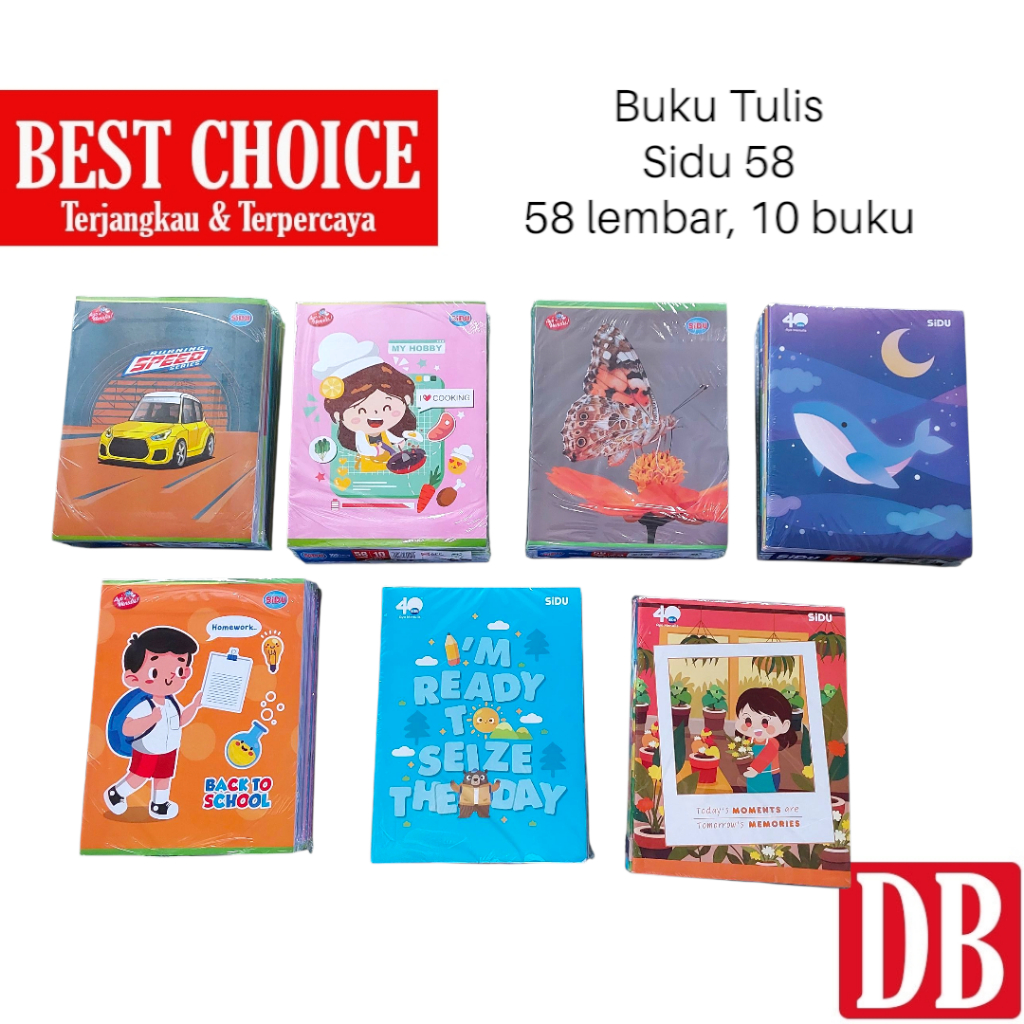 

Buku tulis SIDU 58 lembar (10 pcs)
