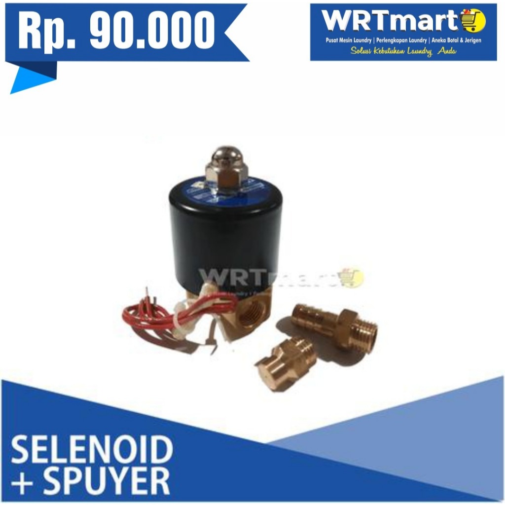 Satu set spuyer dan nepel dryer konversi dan selenoid valve 220V | Spuyer dryer konversi | Satu Pake