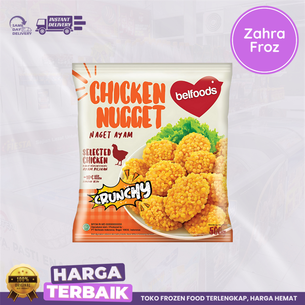 

BELFOODS CRUNCHY NUGGET 500 GR