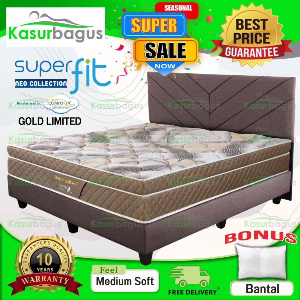 Comforta SuperFit Kasur Gold Limited - Full Set 160 180 200 90 100 120