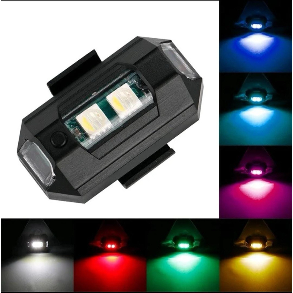Lampu Kolong/Lampu Pesawat Kedip Rgb Universal Motor Lampu Pesawat Tempel