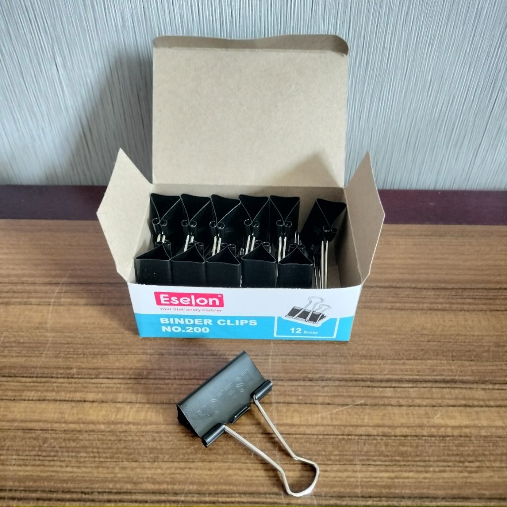 

Binder Clips Eselon No. 200 / Klip Kertas (per 1 kotak)