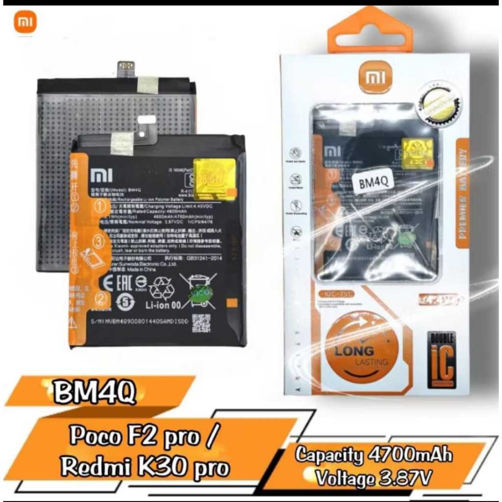 VC100% - BATERAI BATRE POCOPHONE F2 / K30 PRO BM4Q ORIGINAL 100%