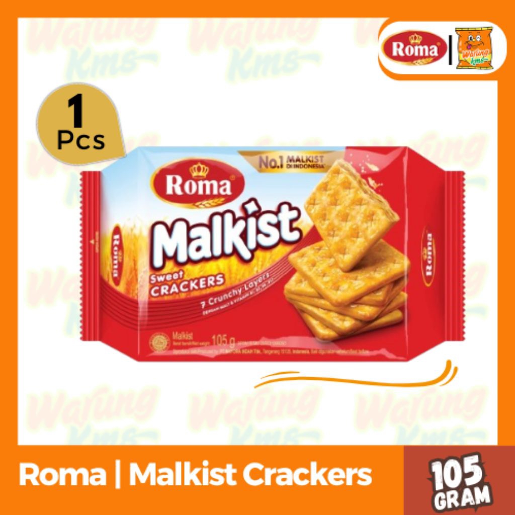 

Roma Malkist Cracker 105g Biskuit Renyah Enak