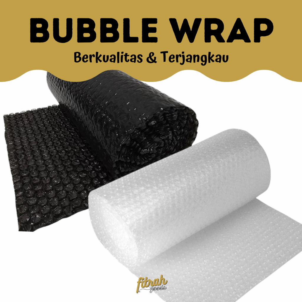 

Bubble Wrap Hitam Bening (Ecer/Per-Meter) / Bubble Wrap
