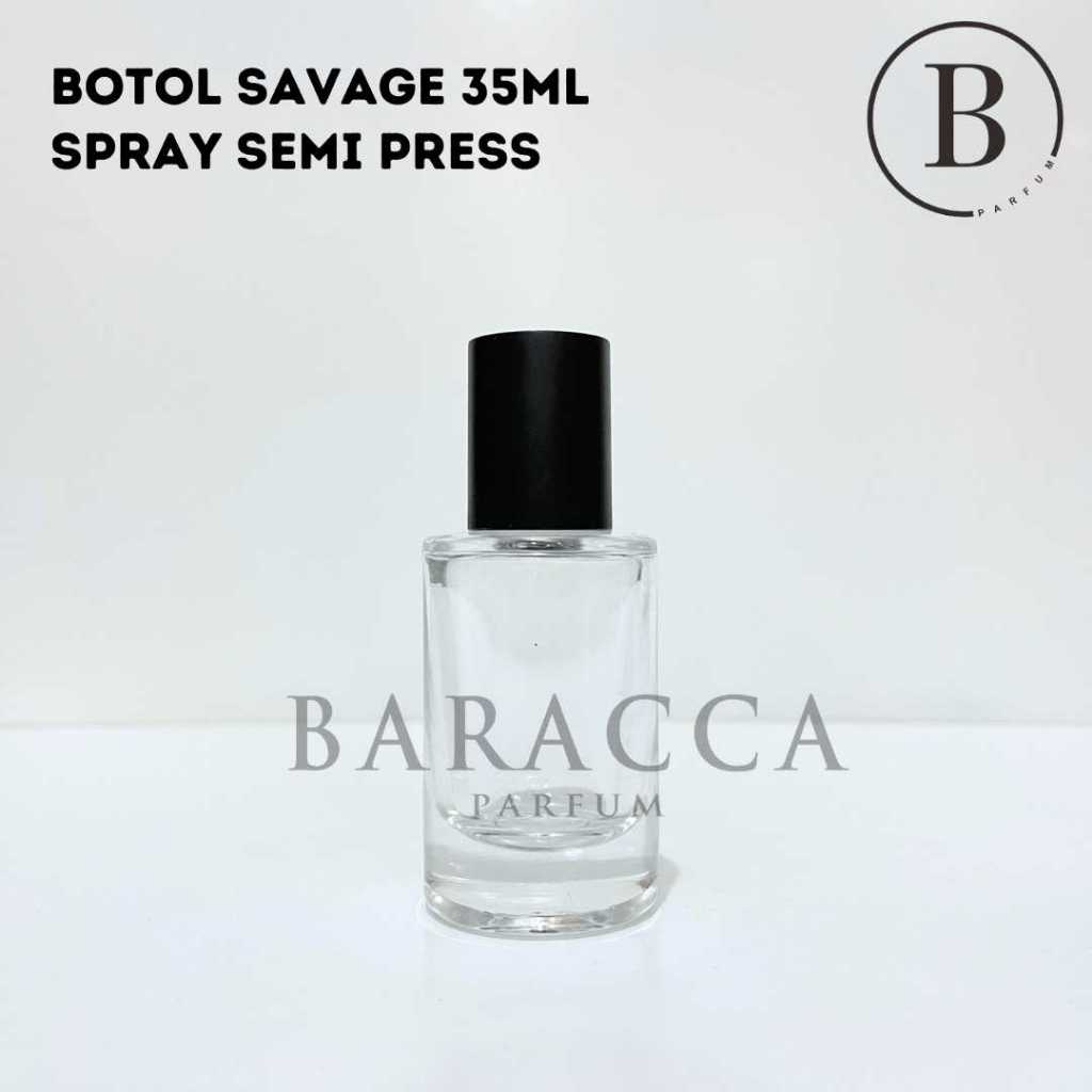 Botol Parfum Savage 35ML Semi Press - Botol Parfum Kosong Savage - Botol Parfum 30ML