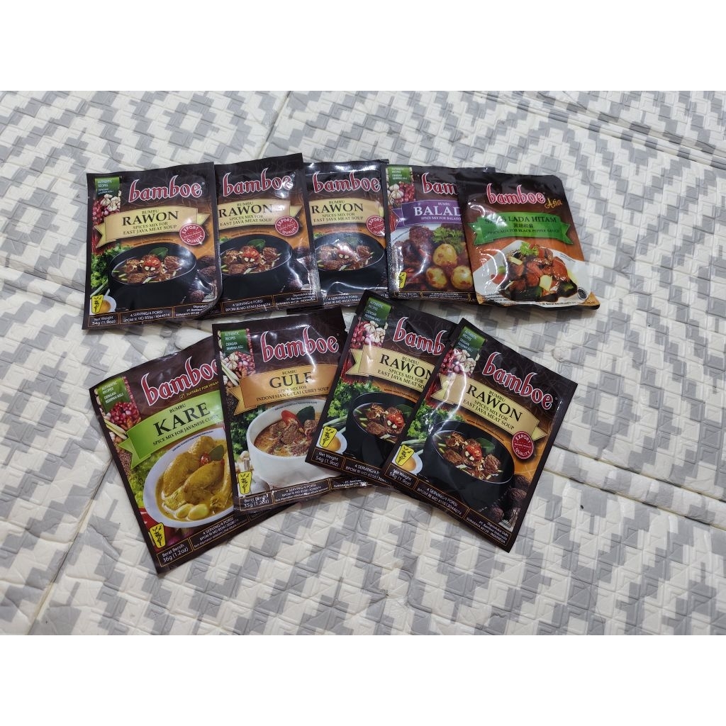 

Bamboe bumbu macam-macam variasi ada 9 pcs (borongan)