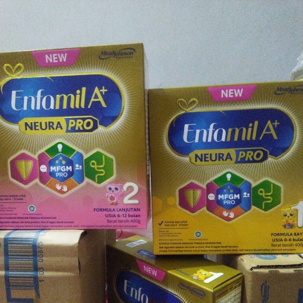 

Enfamil A+ tahap 1 dan enfamil A+ tahap 2 400 gram