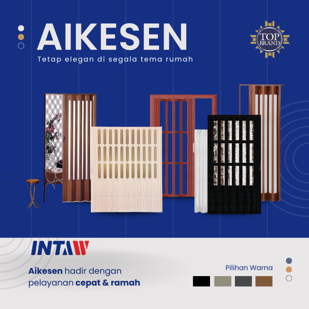 PINTU LIPAT PVC MODEL CUSTOM  / PINTU LIPAT PVC PENYEKAT RUANGAN / PINTU LIPAT PVC FOOLDING DOOR PVC