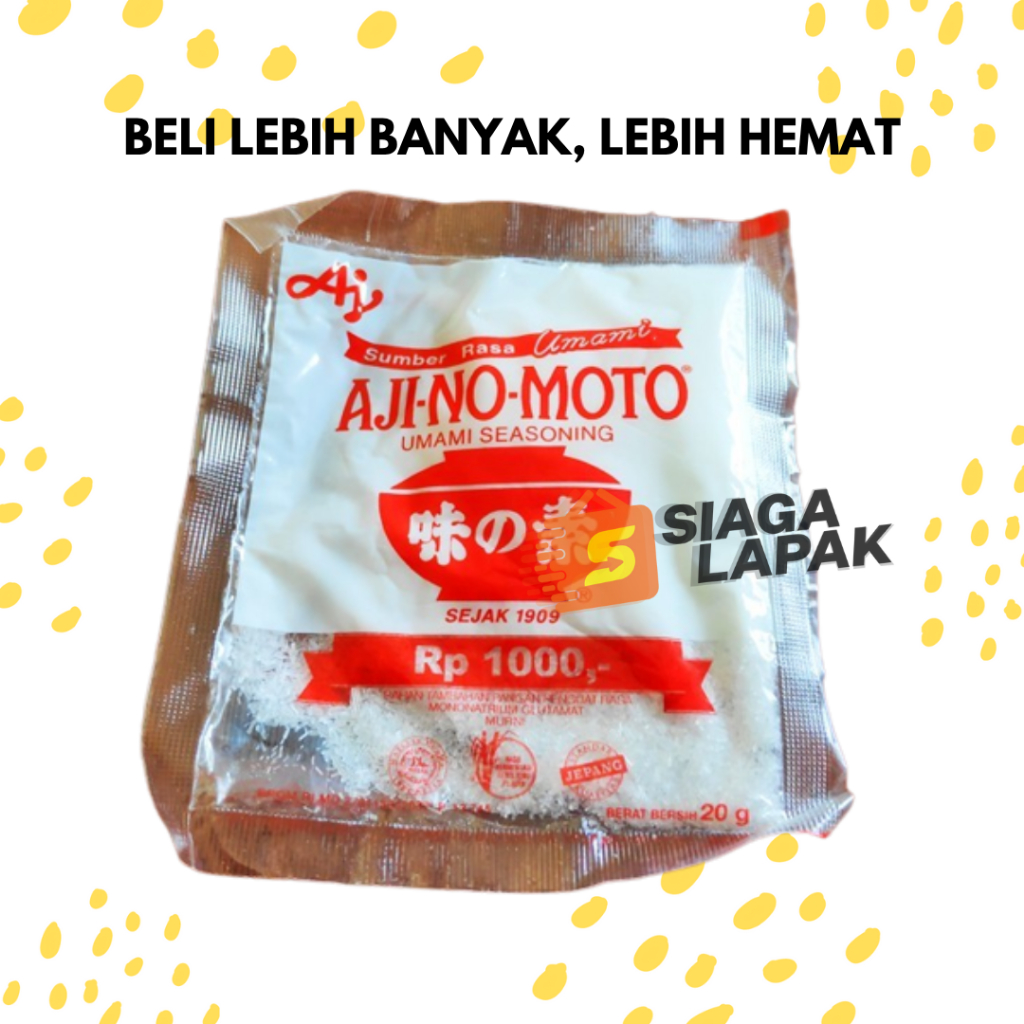 

Micin Ajinomoto Kecil 16gr ECERAN SACHET MSG Penyedap Rasa [BELI BANYAK LEBIH MURAH]