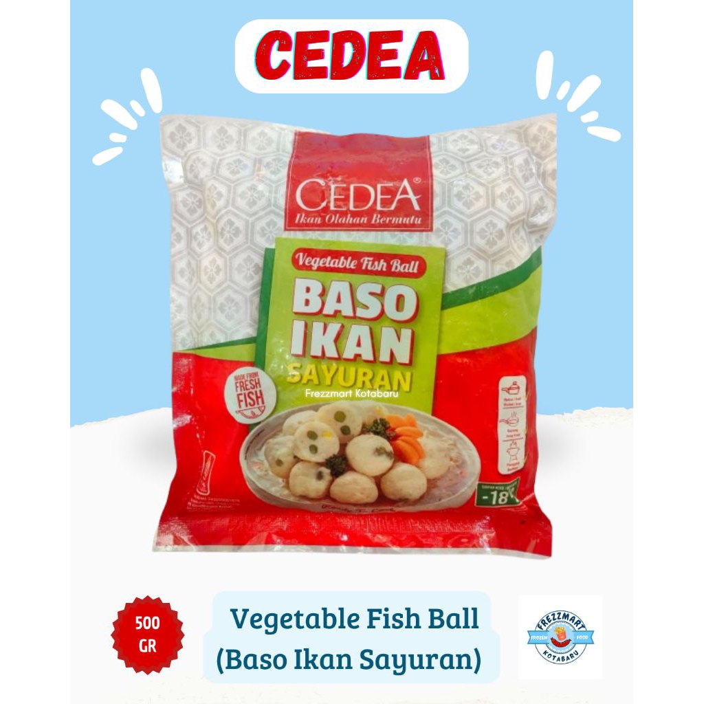 

Cedea Baso Ikan Sayuran Murah - Vegetable Fish Ball 500 GR Halal Frozen Food Fresh Pontianak - Frezzmart Kotabaru