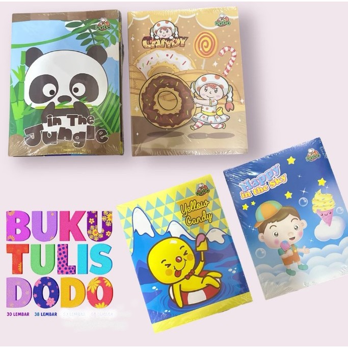 

Buku Tulis "DoDo" by SiDu isi 38 Lembar / 30 Lembar (Harga 1 pak Isi 10 Buku)