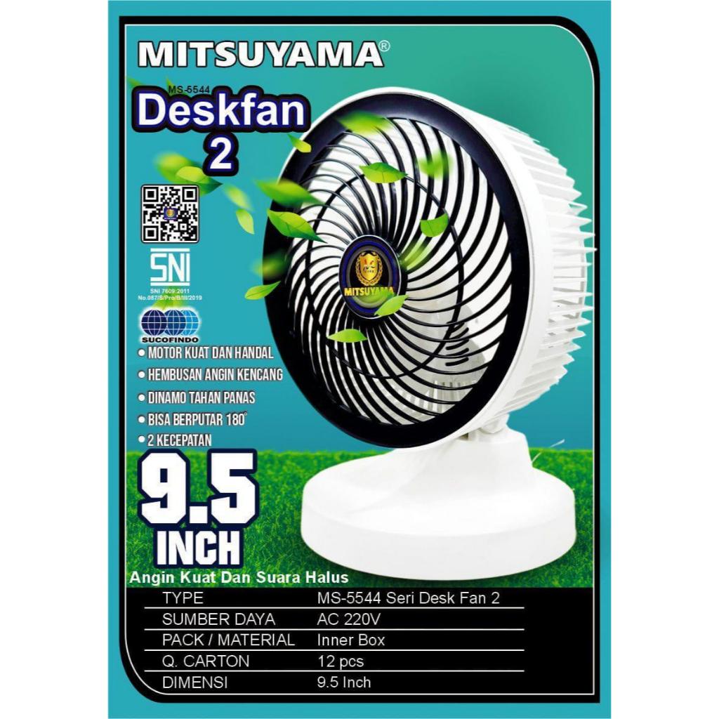 Kipas Angin Meja 9,5 Inch Mitsuyama MS 5544 Desk Fan 2 / MS5544DF2 / MS 5544 DF 2