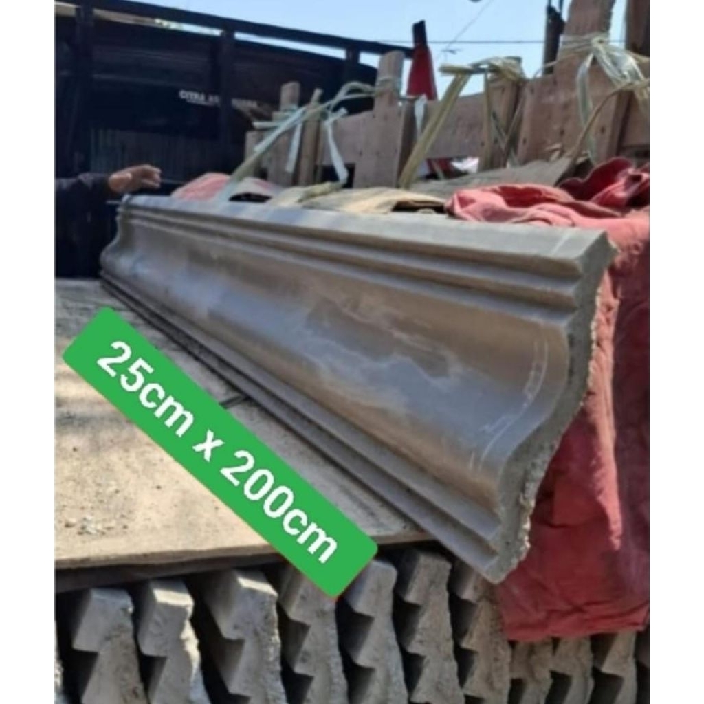 lisplang full beton minimalis 25 cm x 200 cm