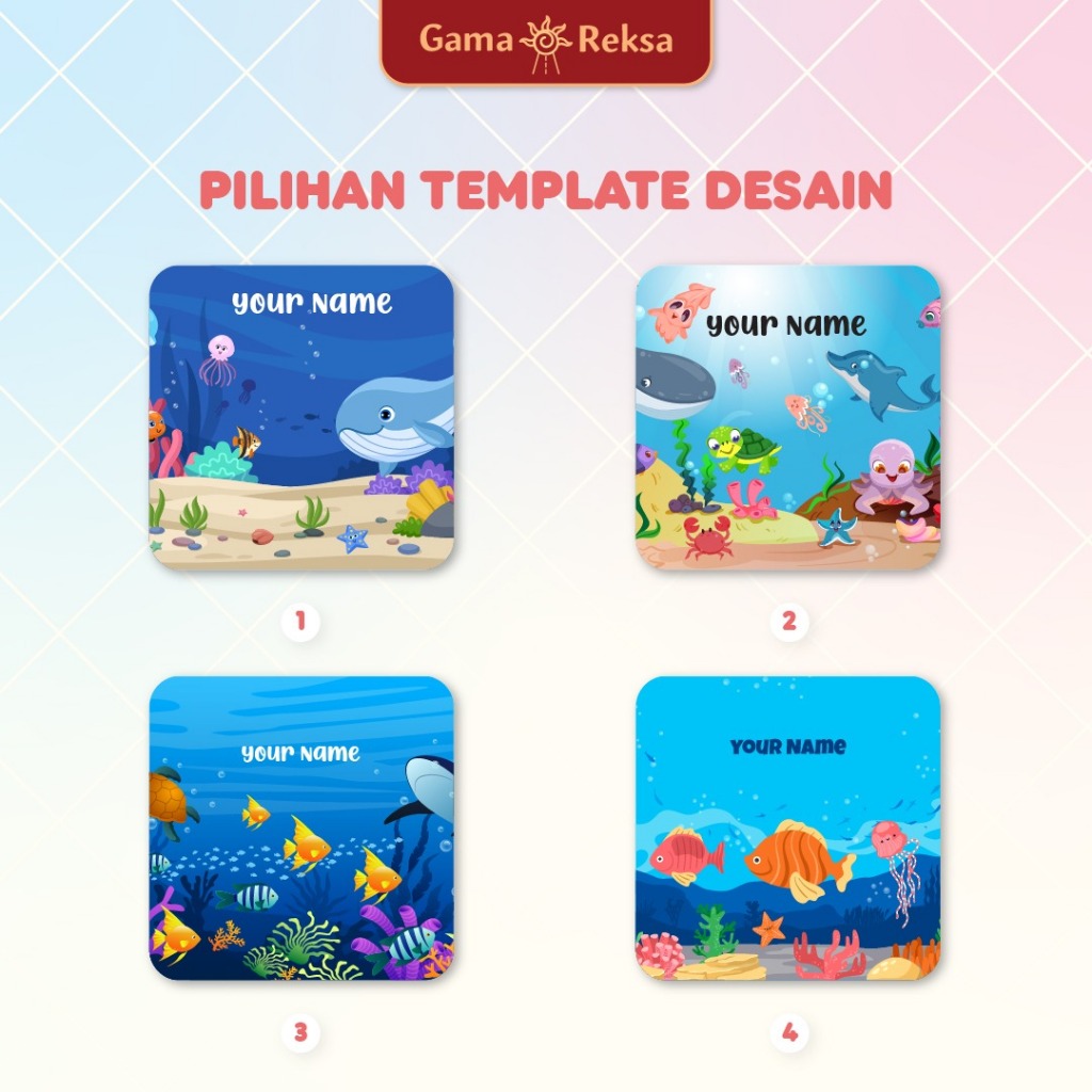 

Pilihan Design Tema LAUTAN / marine life UV Print