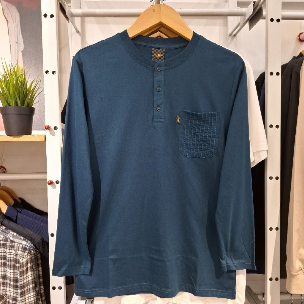 Greenlight Voyager Kaos Pria Panjang Pocket Kancing Regular Fit Original 130325