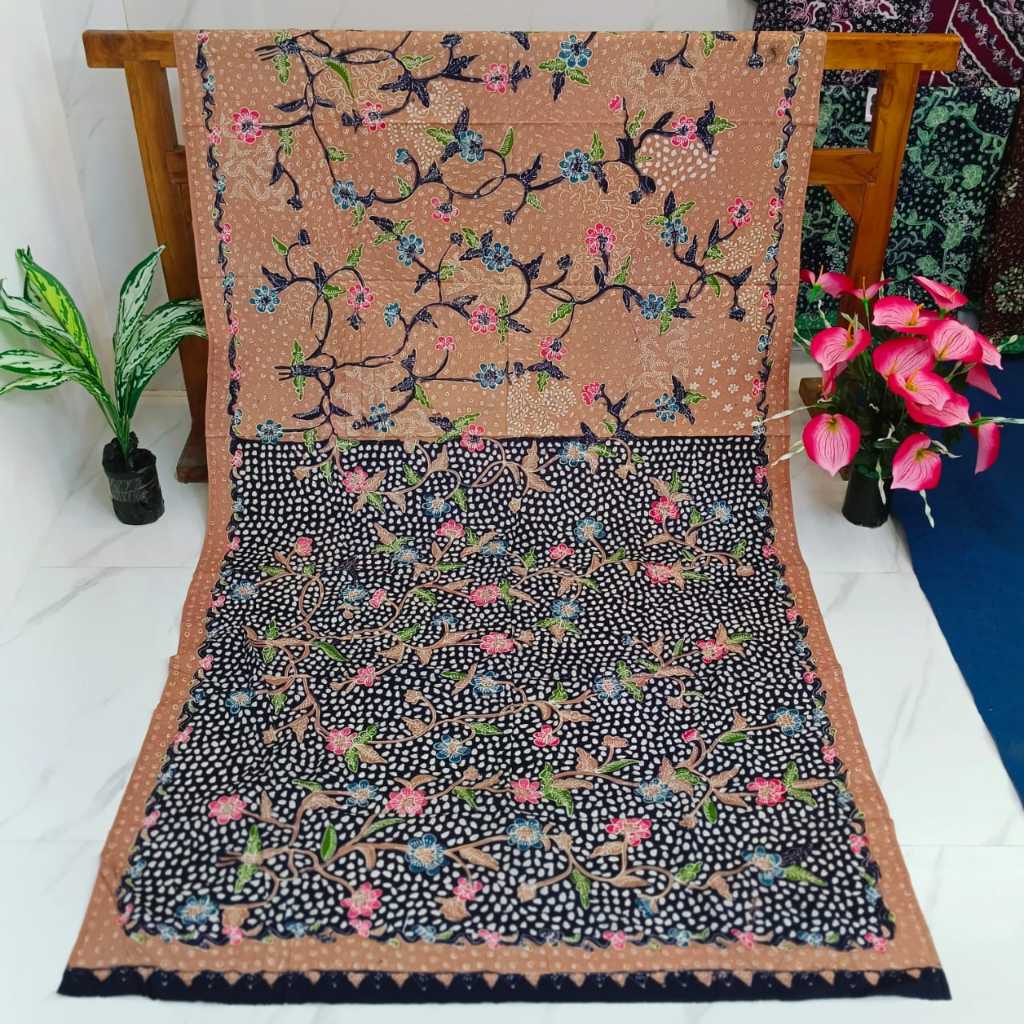 KAIN I BATIK TULIS LASEM, BATIK PAGI SORE, BATIK PANCAWARNA, BATIK MOTIF BUNGA SEKAR JAGAT, BATIK 10