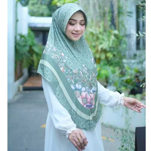 Hijab Bergo Motif Premium STANDAR hijab murah Bergo Instan Motif Printing Syar'i Muslim Wanita Syari