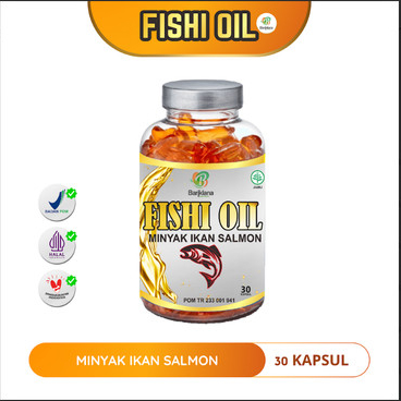Fishi Oil 100% Minyak Ikan Salmon Kaya Omega 3 / Minyak Ikan Salmon