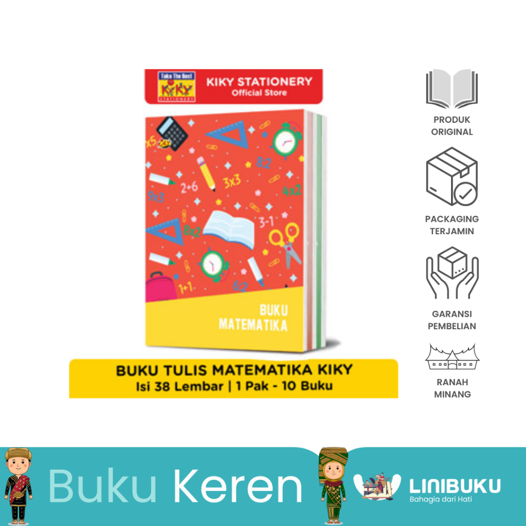 

Buku Tulis & Matematika Kiky - ATK