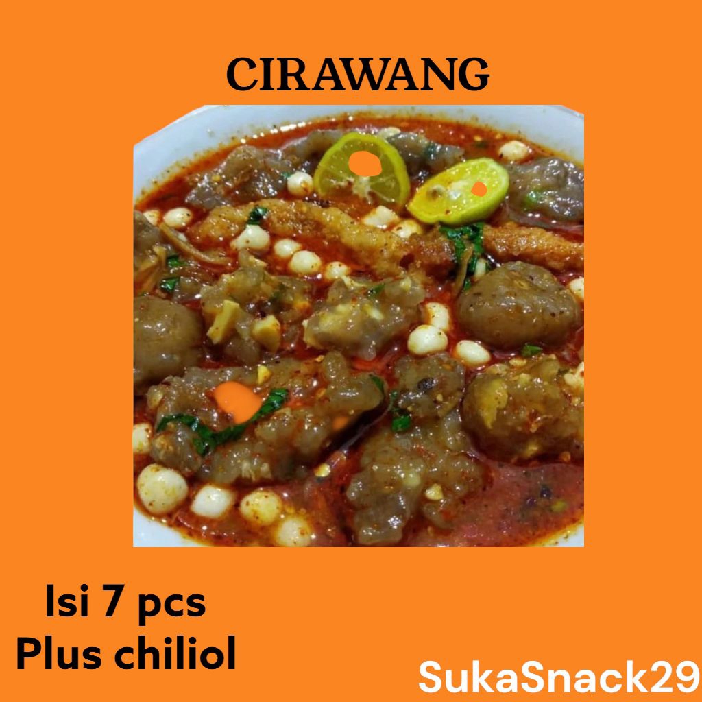 

Jajanan Murah makanan viral kuah Cirawang / aci tulang rangu bawang instan isi 7pcs