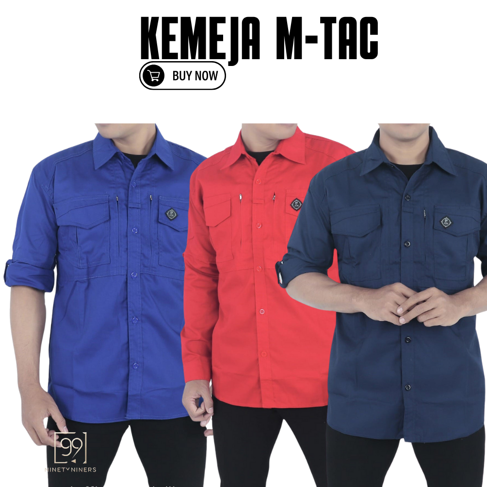 Baju Kemeja PDL PDH Lapangan Lengan Panjang - Pakaian Atasan Seragam Pria Premium Kerja Kantor Outdo