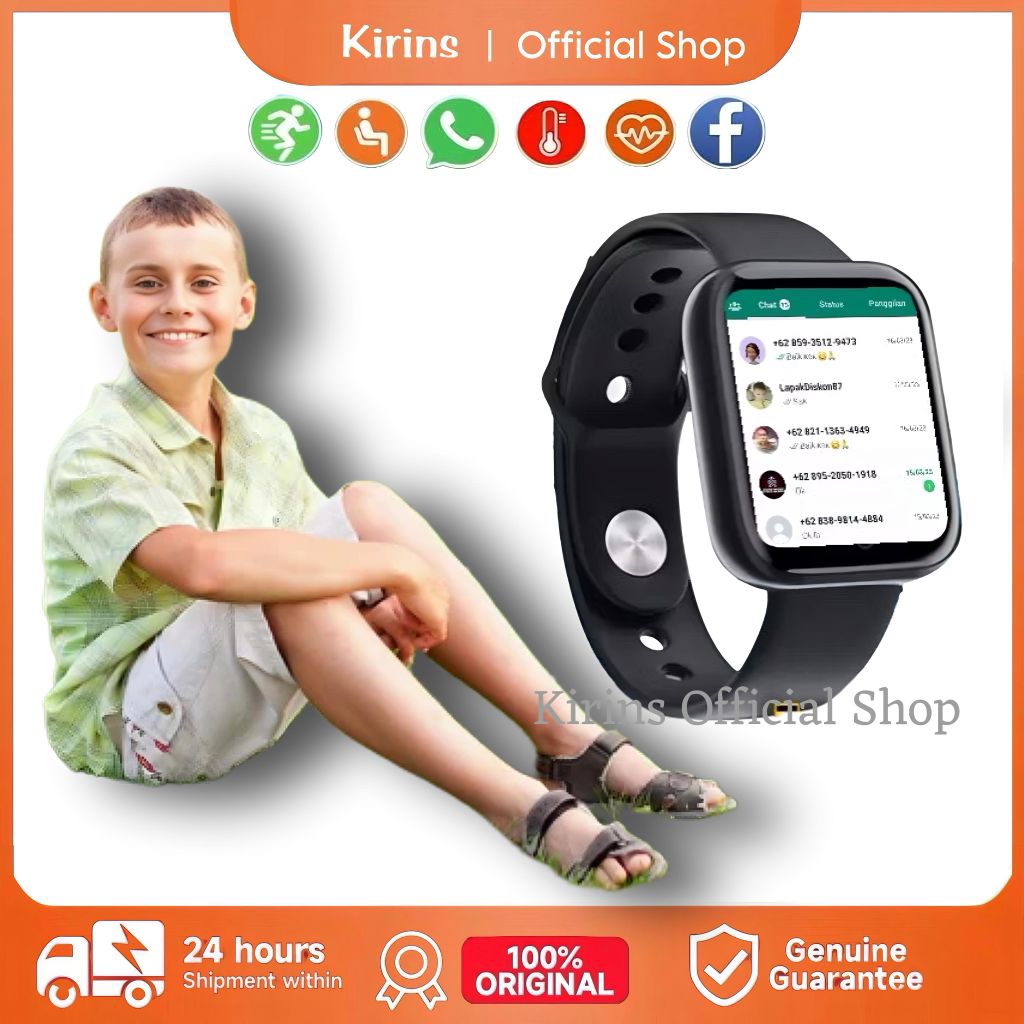 Jam Tangan Pintar Hp Anak Pria Wanita Dewasa Anti Air Terbaru Smartwatch Monitor Kesehatan Tidur Ola