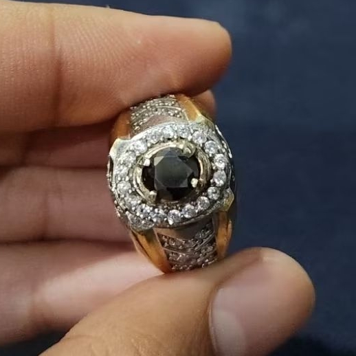 Batu Permata Natural Black Diamond Berlian Hitam Bersertifikat