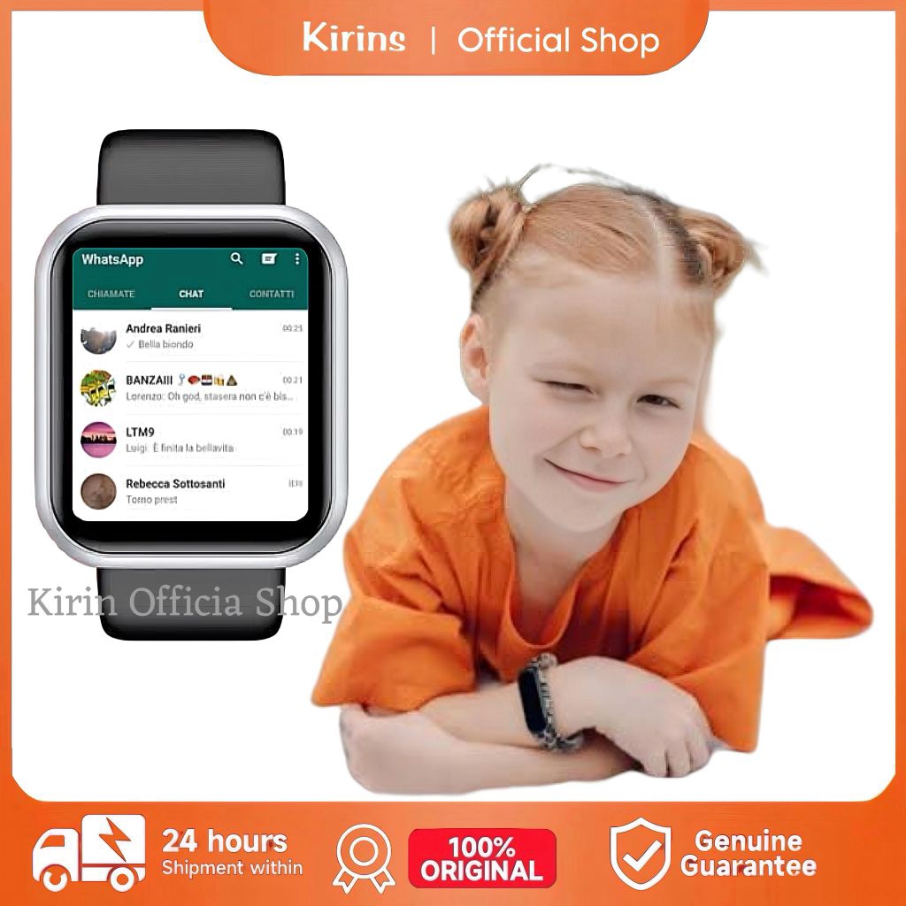 Jam Tangan Pintar Hp Anak Pria Wanita Dewasa Terbaru Anti Air SmartWatch Monitor kesehatan tidur