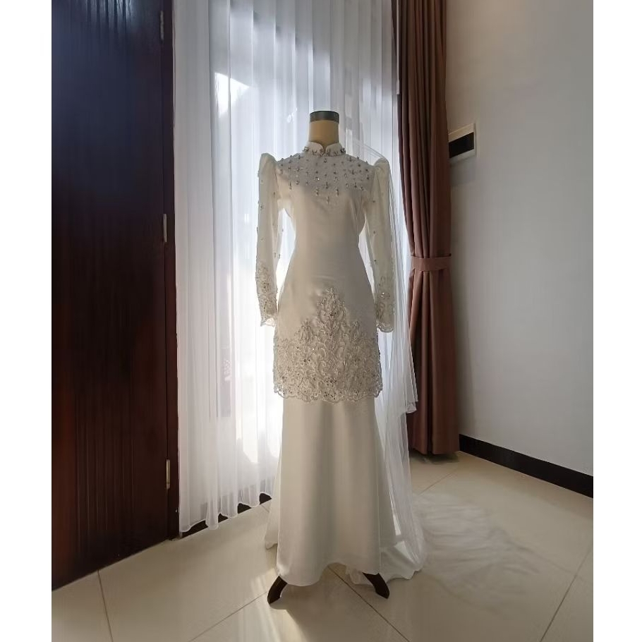 baju melayu akad/melayu akad/baju kurung/baju kurung akad/baju akad muslim/gaun pengantin melayu