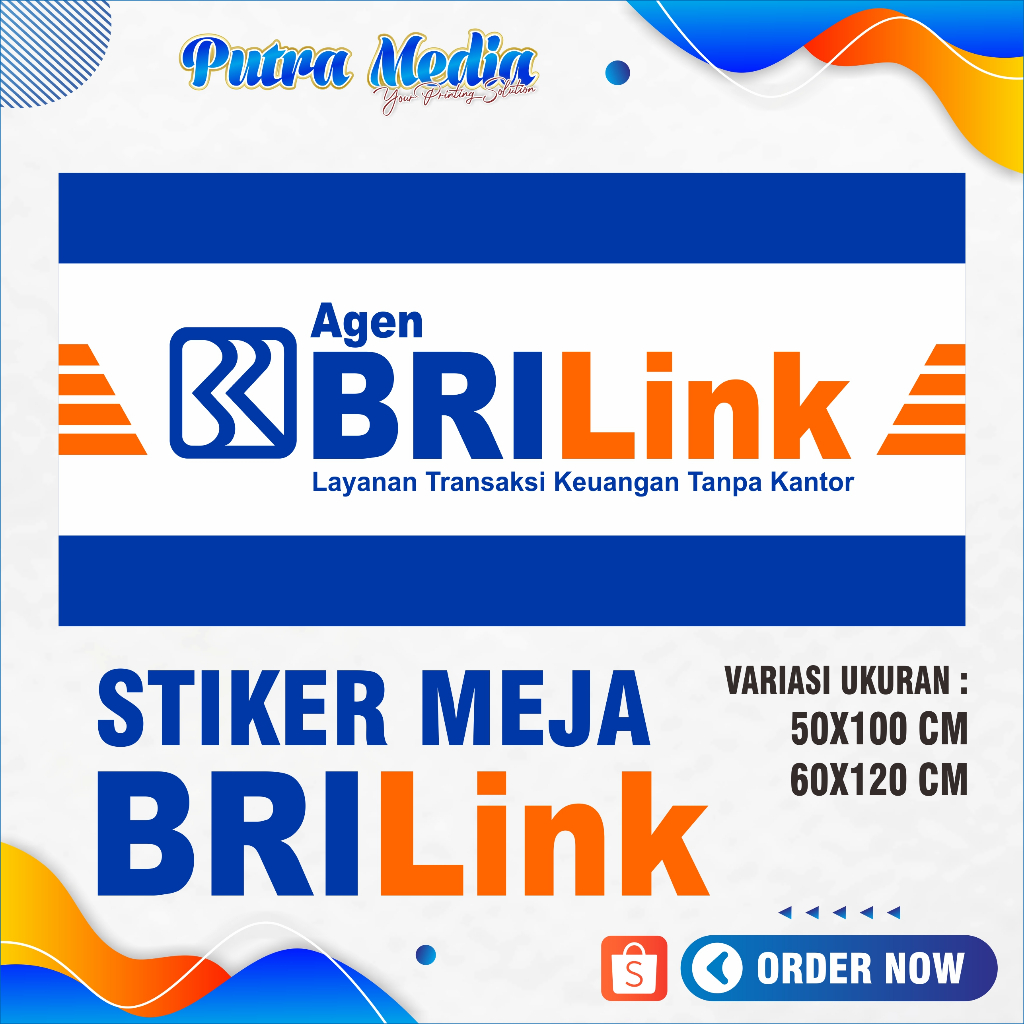 

Stiker Meja BRILink / Stiker Etalase BRILink / Papan Nama