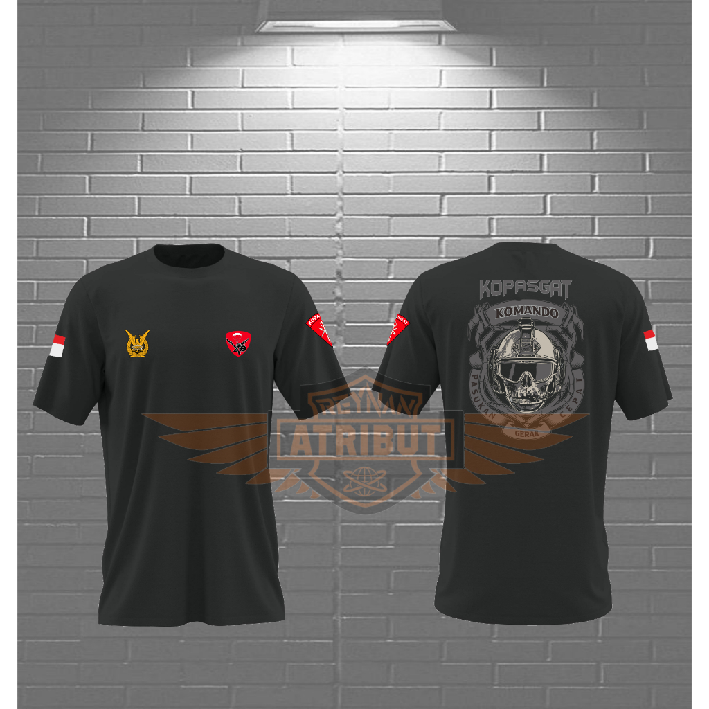 kaos kopasgat / kaos lengan pendek kopasgat / T-Shirt kopasgat / kaos tni